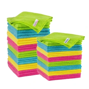 Custom Microfiber Cloth 30×30 Micro Fibre Towel 40×40 Microfiber Cleaning Cloths for Car Kitchen