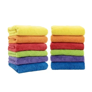 Custom Microfiber Cloth Cleaning Towels Warp Knitted Long Short Pile 300-350gsm Kitchen Car Wash Screen Cloth
