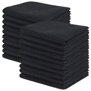 Custom Mini Embroidery Microfiber Waffle Weave Kitchen Towels with logo