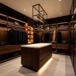 Custom Modern Eco Friendly Glass Door Bedroom Wardrobe Top Brand Hardware Customized Color Durable Large Capacity Storage