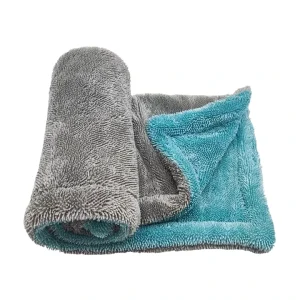 Custom Modern Square Microfiber Double Sided 50x70cm Cloth Twist Knot for Car Kitchen Outdoor Garden Cleaning