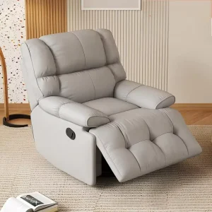 Custom Multifunctional Single Recliner Sofa with Heating Massage From China Durable Foldable Leisure Chair for Body Application