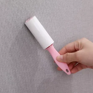 Custom Option Safe Material Plastic Manual Lint Roller Tear Off Sheets Sticky Manual Plastic Sticky Roller for Cleaning Clothes