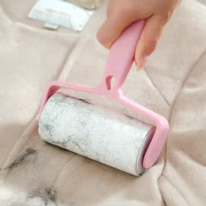 Custom Pet Hair Lint Roller Refillable Sticky Paper Extra Sticky Hair Lint for Home Sofa Clothes Carpet Cleaning
