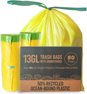 Custom Plastic Trash Bags Drawstring Garbage Bags for Home Kitchen Bathroom China Cambodia Supplier Haifeng Kimbao No Tariff