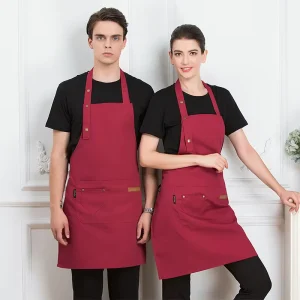 Custom Polyester Apron Logo Kitchen Cleaning Cooking Restaurant Apron Chef Sublimation