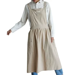 Custom Print Sublimation Waterproof 100% Cotton Kitchen Apron with Pocket