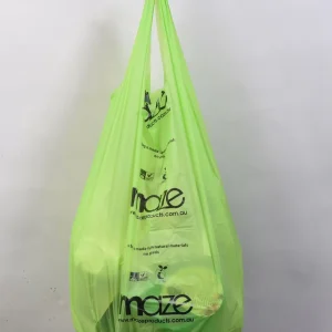 Custom Printed 100% Biodegradable PLA Compostable Trash Bags with Recycled Materials OK Compost Certified for Household Use