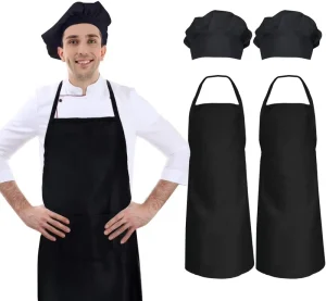Custom Printed Eco Friendly Cotton Bib Apron Reusable and Water Proof for Garden Cooking Kitchen for Men and Unisex Adults