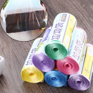 Custom Printed Logo Trash Biodegradable Black Household Garbage Bag