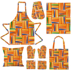Custom Printed Reusable Sleeveless Kitchen Aprons (100% Cotton) Durable Eco-Friendly Tea Towels Tote Bags Oven Mitts Cushion