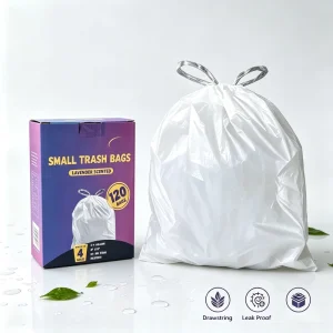 Custom Printed Scented LDPE Garbage Bags 4 Gallon Household Trash Bin Liners