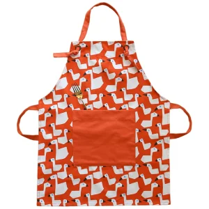 Custom Printed Washable Reusable Sleeveless Adult Kitchen Aprons with Logo for Retail and Cooperation