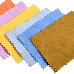 Custom Printed logo Microfiber Gold Silver Polishing Jewellery Cleaning Cloth