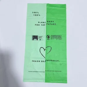 Custom Printing Biodegradable T Shirt Bag Compostable Garbage Trash Bags for Household Use Eco Friendly Waste Management