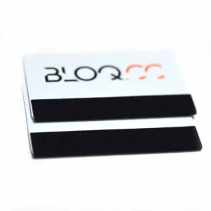 Custom Printing Logo White ABS Plastic Squeegee with Cloth Card Squeegee PVC Velvet