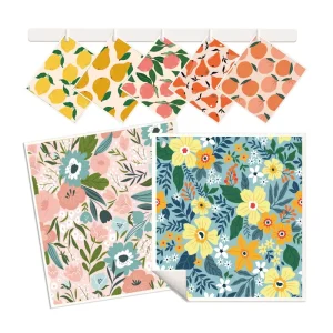 Custom Printing and Design Reusable Kitchen Cleaning Dishcloths Swedish Cellulose Sponge Cloths Dish Towel Cloths
