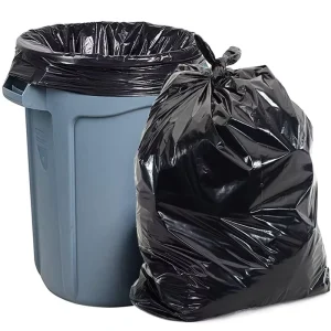 Custom Recycled Plastic Big Garbage Trash Bag Black LDPE HDPE 100L Plastic Bin Industrial Household Dustbin Garbage Bags on Roll