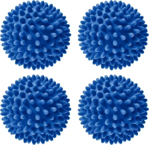 Custom Reusable COMMIGLOW 6.5cm Laundry Dryer Balls PVC Anti Static Fabric Softener Essential Clothes Cleaning Washing Balls