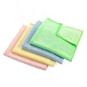 Custom Reusable Weft Knitting Glossy Microfiber Car Cleaning Cloths Quick Dry Microfiber Kitchen Cleaning Dish Cloths