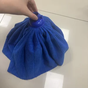 Custom Rotating Mop Accessories Replacement Plastic Mop Head Absorbent Microfiber Strip Cloths Polyester Mop Head