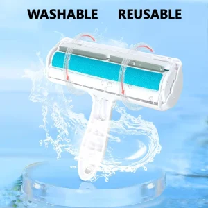 Custom Self cleaning Reusable Pet Hair Remover Rollers Brush Dog Brush Cat Pet Hair Remover Reusable Lint Roller Brush