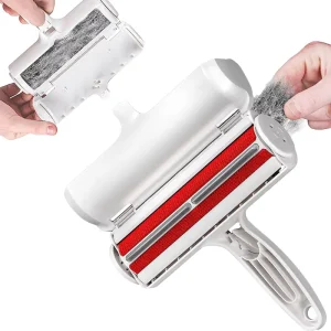 Custom Self-cleaning Reusable Pet Hair Remover Rollers Brush Dog Hair Brush Cat Pet Hair Remover Reusable Lint Roller Brush