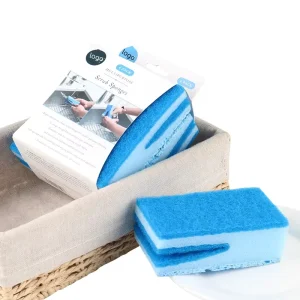 Custom Shape Duckbill Cleaning Sponge OEM ODM Double Sided Sponge for Kitchen Cleaning Tools With Customized Design