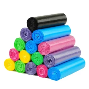 Custom Size Plastic Garbage Trash Bag on Roll for Household Kitchen Car Office