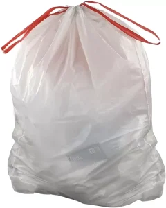Custom Size and Thickness Drawstring Garbage Bags Plastic Bags With Own logo