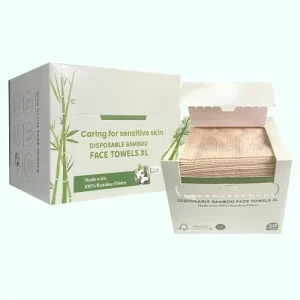 Custom Soft Cleaning Tissue Bamboo Disposable Face Towelette Facial Washcloth Makeup Remover Dry Wipes