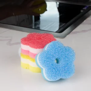 Custom Soft Warm Sensitive Sponge for Dish Cleaning Temperature Sensitive Scouring Pad for Kitchen Use