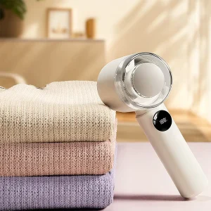 Custom Stainless Steel Blade Handheld Clothes Portable Rechargeable Mini Fabric Shaver Lint Remover Led Display