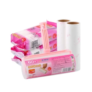Custom T Handle 16cm 30 60 Sheets Tear Paper Adhesive Sticky Dust Pet Hair Remover Bed Clothes Cleaning Lint Roller With Cover