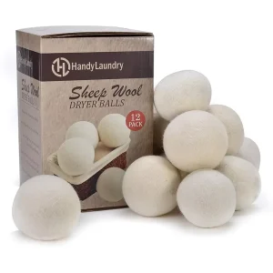Custom XL Size 7cm Eco Friendly 100% Organic Wool Felt Dryer Balls 100% Reusable for Washing Machine Natural Laundry Balls Discs