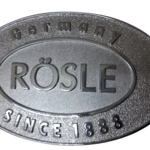 Custom Zinc Alloy Nameplate with Die Casting and Electroplating for Outdoor Oven Logo Printing