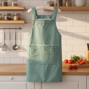 Custom logo Apron Kitchen Waterproof and Oil Proof Waiter Waterproof Tool Washable Carpenter Barista Apron