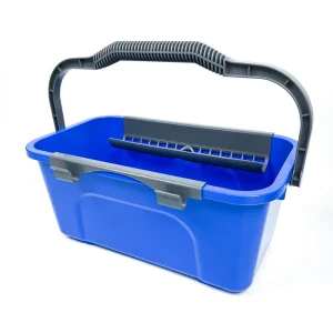 Customizable 12L Blue Bucket Window Squeegee Cleaning Kit Portable PP Plastic Bucket With Customizable Logo