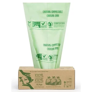 Customizable Biodegradable OK Compost BPI Tall Kitchen Trash Bags 13 Gallon Plastic Compostable Garbage Bags Trash Can Liner
