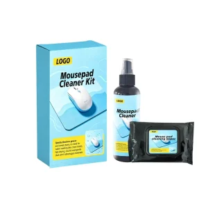 Customizable Brand Packaging Factory Direct Mousepad Cleaning Kit Spray Cleaner Wipes Set Bulk OEM Gaming Desk Mat