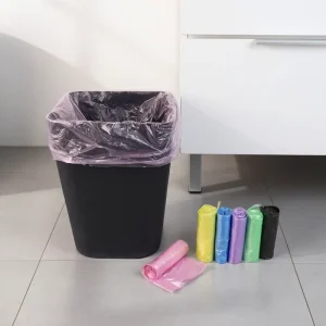 Customizable Color Flat Mouth Garbage Bag for Household Kitchen Bin