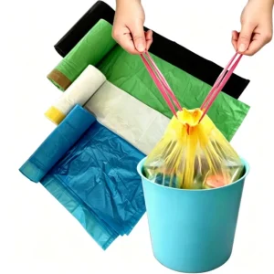 Customizable Color PE Garbage Bags with Vest Handles Eco Friendly Disposable Carton Packed for Household Use