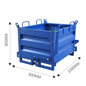 Customizable Equipment Waste Collection Bins Scrap Bins Drop Bottom Chips and Metal Recycle and Transfer Bin
