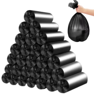 Customizable Flat Trash Bags Heavy Duty Recycled Plastic Garbage Bags for Household Use