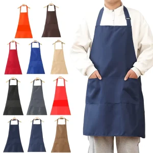 Customizable Logo Adjustable Waist Size Barbecue Cooking Apron with No Sleeves Anti-Oil & Anti-Stain