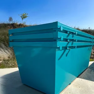 Customizable Metal Skip Bins for Waste Recycling Stackable Design