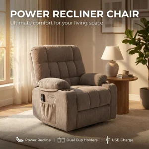 Customization Frame Massage Fabric Breathable 360Degree Rotating One Button Reclining Electric Sofa USB Remote Control