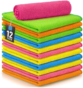 Customization Logo Microfiber Cloth 30×30 Microfiber Towel 30×60 Microfiber Cleaning Cloths for Car Kitchen