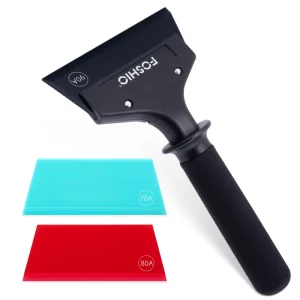Customize 3 in 1 Car Window Tint Tool with Replacement Blade Rubber Scraper PPF Squeegee Set