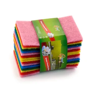 Customize Steel Scourer Low MOQ Polyester Kitchen Cleaning Sponge Natural Cellulose Sponge Dish Washing Scouring Pad for Kitchen